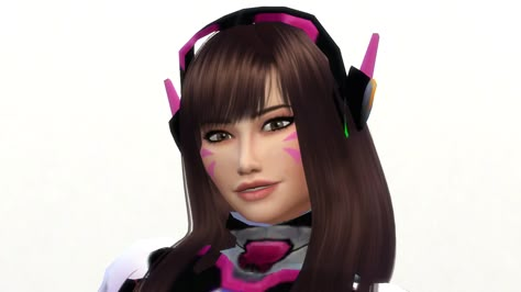 Hana Song aka D.Va from Overwatch! The Sims 4. CC used.  You can download her now over at my website. Sims 4 Overwatch, Dva Fanart Banner, Sims 4 Cc Dva Overwatch, D.v.a Overwatch, Dva Gaming Headset, D Va Overwatch, Sims4 Accessories, Dva Overwatch, Cc Top