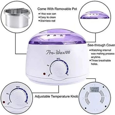 Pro Wax Hot Wax Machine & Spatula Wax Warmer Machine Dm for order and queries #hotwaxmachine #waxwarmer Epilator Hair Removal, Painless Waxing, Wax Heater, Wax Machine, Hard Wax Beans, Wax Beans, Wax Heaters, Wax Bean, Remove Wax