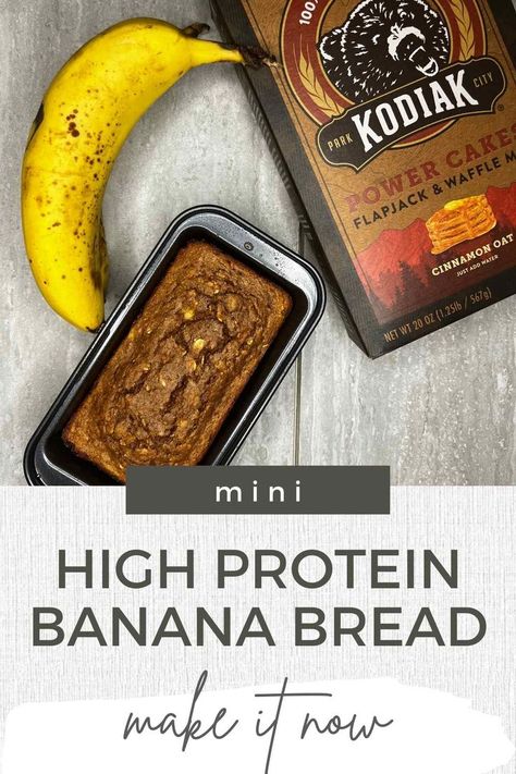 Protein Banana Bread Recipe, 35 Grams Of Protein, Kodiak Protein Pancakes, High Protein Banana Bread, Kodiak Recipes, Kodiak Cakes Recipe, Protein Banana Bread, Protein Pancake Mix, Pancake Mix Recipes