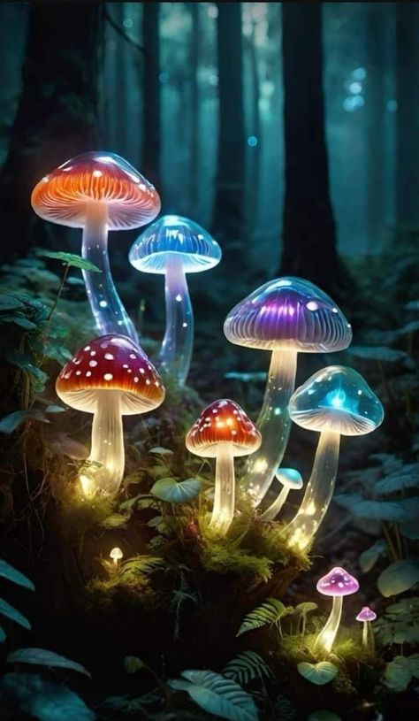 Mushroom Forest Aesthetic, Mushroom Aesthetic Wallpaper, Glowing Mushroom Forest, Fairy Phone Wallpaper, Mushroom Wallpaper Iphone, Illustrators Portfolio, Mushroom Wallpaper Aesthetic, Boards Wallpaper, Circus Game