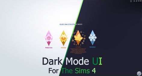 Sims 4 Dark Mode, Sims 2 Games, Los Sims 4 Mods, Ui Color, Sims 4 Cas Mods, Sims 4 Expansions, Sims 4 Gameplay, 4th November, Dark Mode