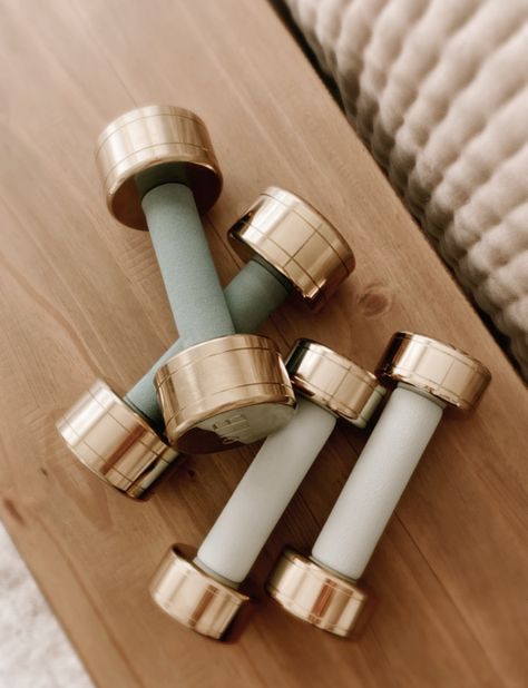 Blogilates Dumbbell - Gold 5lbs curated on LTK Aesthetic Dumbbells, Dumbbells Aesthetic, Gold Gym Aesthetic, Dumbbell Aesthetic, Pink Dumbbells Aesthetic, White Dumbbells, Gold Dumbbell, Health Era, Pregnancy Care Package