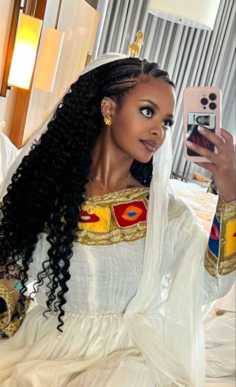 Eritrean Braids, Habesha Braids, Eritrean Hairstyles, Habesha Hairstyles, Habesha Hair, Ethiopian Braids, Eritrean Women, Ethiopian Hair, Ethiopian Clothing