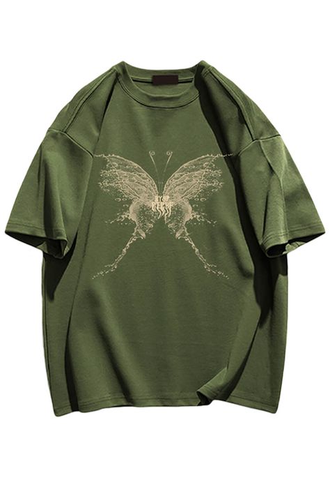 Vanishing Butterfly T-Shirt Unisex Fairy Grunge Aesthetic Fairy Grunge Style, Alternative World, Fairy Grunge Aesthetic, Butterfly T Shirt, Aesthetic Stores, Grunge Shirt, Tiktok Outfits, Aesthetic Green, The Vanishing