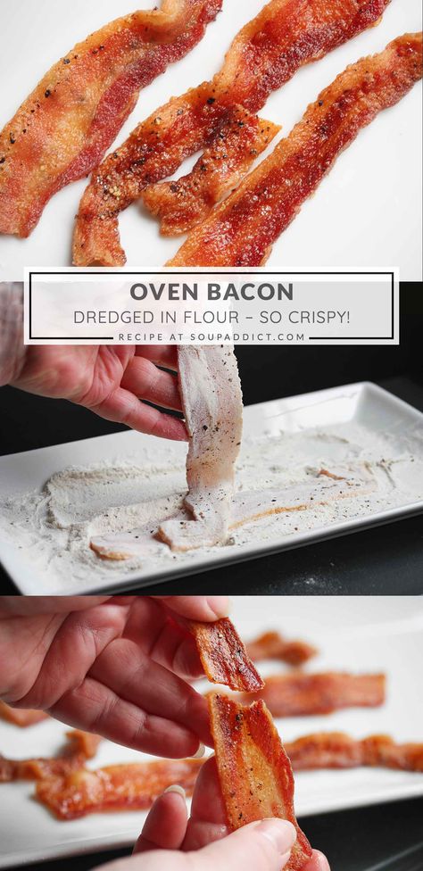 Oven Fried Bacon, How To Bake Bacon, Bake Bacon, Oven Cooked Bacon, Perfect Bacon, Oven Baked Bacon, Bacon Dip, Bacon In The Oven, Cooking Bacon