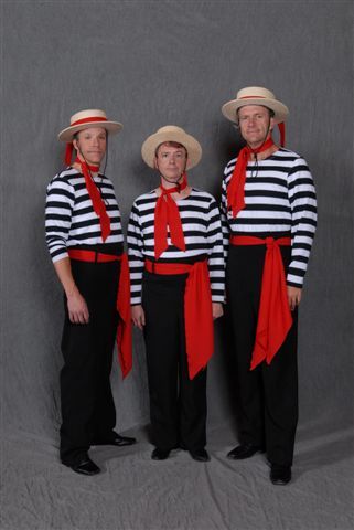 gondoliers Italian Themed Outfit, Italian Party Costume, Italian Costume Ideas Women, Italy Classroom Theme, Italy Costume Ideas, Italian Halloween Costume, Italian Party Outfit, Gondolier Costume, Italian Costume Ideas