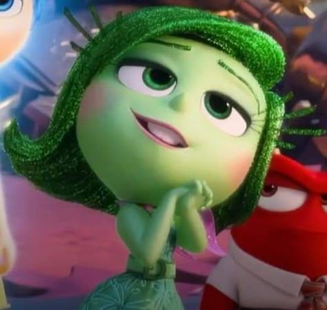 Disgusted Inside Out, Kyary Pamyu Pamyu, Inside Out Characters, Mlp Memes, Disney Inside Out, Pixar Characters, Dreamworks Trolls, Httyd, Disney Animation