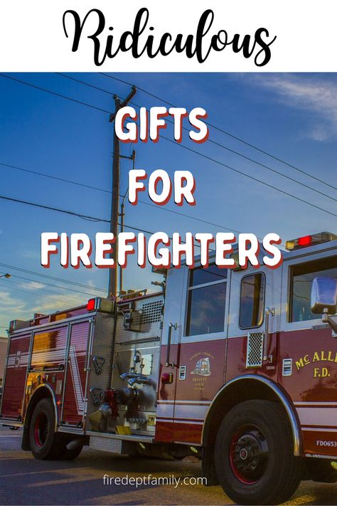 Firefighters get all kinds of gifts, from firemen thank you gifts, to firefighter graduation gifts, and some of them are better than others. We've put together a list of firefighter gifts (and it's firefighter approved!) that will break up the boring junk and provide some fun and purpose to your gift for your firefighter. Perfect for the fireman and fire woman , these gifts are truly ridiculous yet awesome for everytime of the year! Diy Gifts For Firefighters, Gifts For Firemen, Fire Academy Graduation Gift, Thank You Firefighters, Firefighter Graduation Gift, Firefighter Retirement Party Ideas, National Firefighter Day, Firemen Humor, Firefighters Gifts