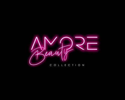 Pink neon logo, Premade logo design, Beauty logo, Text logo, Nail logo, Signature logo, Lash logo, Brow logo, Boutique logo, Hair logo designlab #brandingtips #logobusiness #brandingproducts #graphicdesigne #logodesignspecialist Nail Tech Logo Design, Lash Logo Ideas, Hair Salon Logo Design, Brow Logo, Pink Branding, Girly Logo, Small Business Logo Design, Stylist Logo, Logo Design Beauty