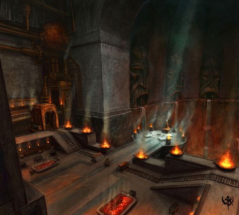 Dwarven City, Warhammer Online, Fantasy City, Fantasy Castle, Fantasy Setting, Fantasy Places, Fantasy Map, Landscape Scenery, Fantasy Art Landscapes