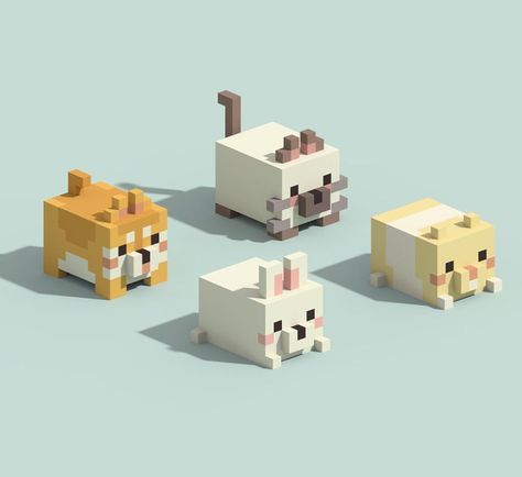 Minecraft Statues, Rumah Minecraft Sederhana, Voxel Art, Minecraft Structures, Minecraft Banner Designs, Bangunan Minecraft, Minecraft Farm, Minecraft Cottage, Cool Minecraft Creations