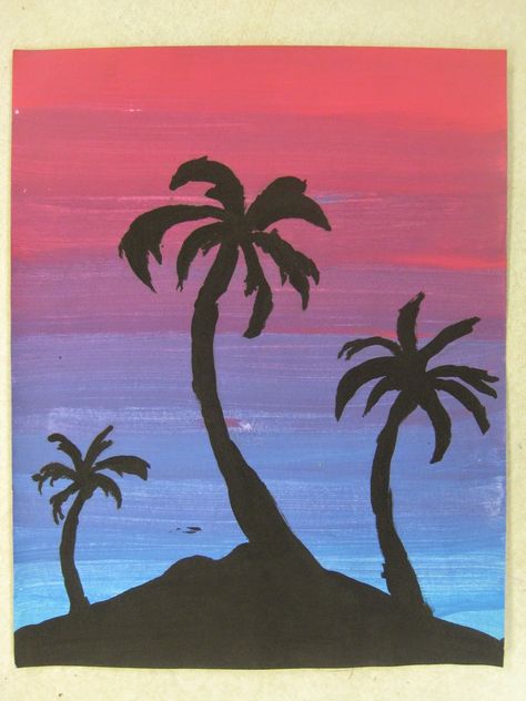 Miss Young's Art Room: 6th Grade Analogous Color Paintings Analogous Painting Easy, Analogous Painting Ideas, Analogous Color Scheme Art Projects, Color Harmony Painting, Contrast Art Drawing, Harmony Art Drawing, Color Harmony Art, Analogous Art, Analogous Painting