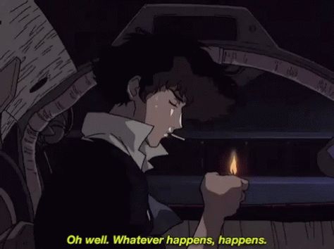 Whatever Happens Cowboy Bebop GIF - WhateverHappens CowboyBebop Spike - Discover & Share GIFs Cowboy Bebop Wallpapers, Revy Black Lagoon, Cowboy Bebop Anime, Spike Spiegel, Boy Gif, Anime Gifs, Bd Comics, Cartoon Boy, Old Anime