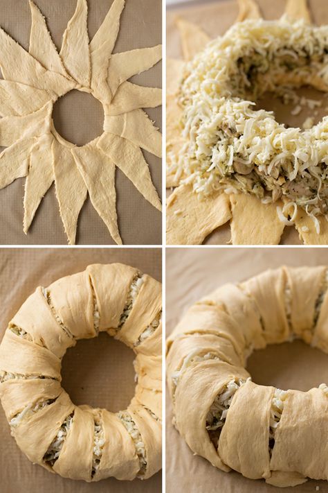 Pesto Chicken Crescent Ring, Pastry Wreath Crescent Ring, Speciality Sandwiches, Gold Engagement Ring Diamond Band, Croissant Wreath, Polish Hamburgers, Cresent Ring, Cheesy Pesto Chicken, Chicken Crescent Ring