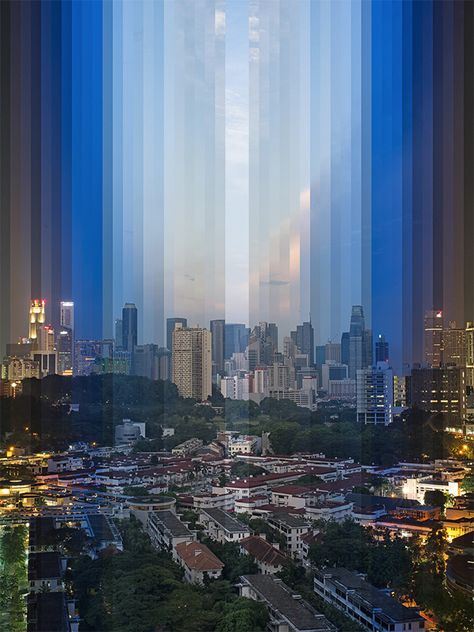 The Passage of Time Captured in Layered Landscape Collages by Fong Qi Wei timelapse sunset collage Photography Artistique, A Level Photography, Collage Foto, Time Lapse Photography, Creative Landscape, Photo Layers, Time Photography, Glitch Art, Dark Photography