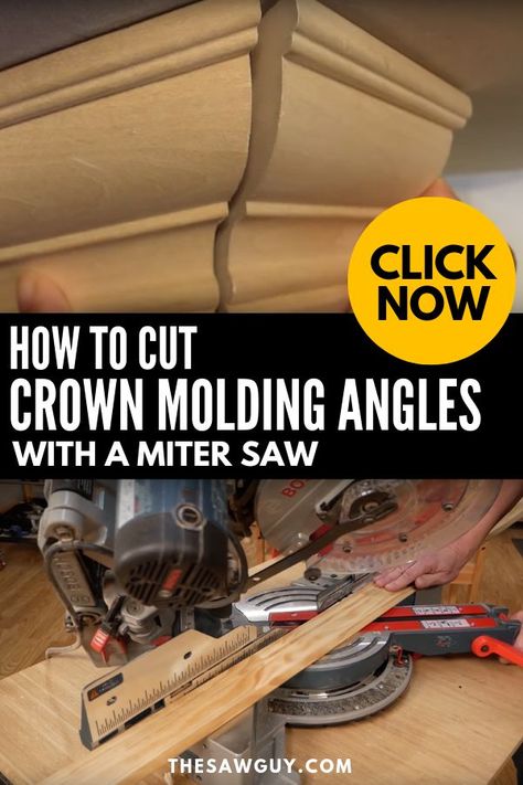 Cut Crown Molding, Crown Molding Installation, Diy Crown Molding, Trim Carpentry, Woodworking Joinery, The Saw, Woodworking Magazine, Carpentry Diy, Cool Woodworking Projects