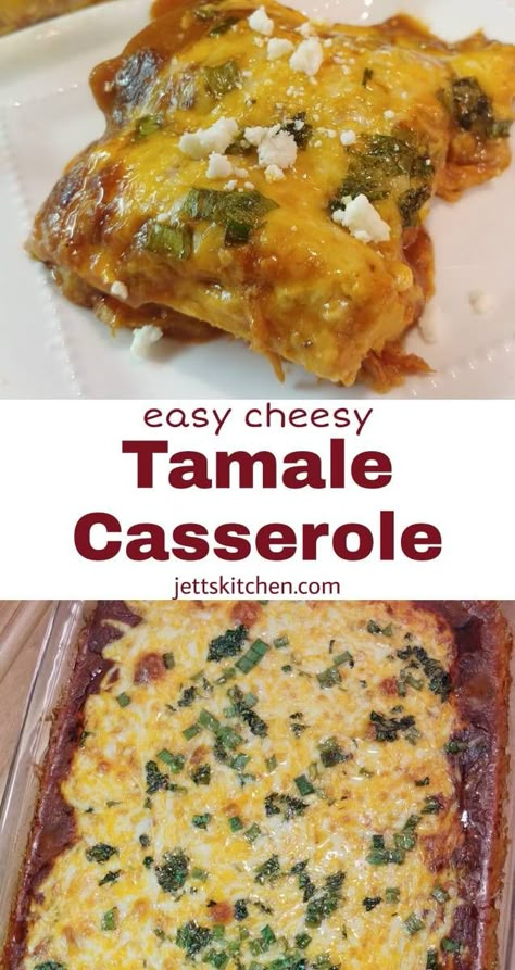 Leftover Tamale Casserole, Easy Cheesy Tamale Pie, Canned Tamale Casserole, Recipes Using Tamales, Easy Tamale Casserole, Tamale Leftovers, Tamale Casserole With Tamales, Tamale Casserole With Canned Tamales, Leftover Tamales Recipes