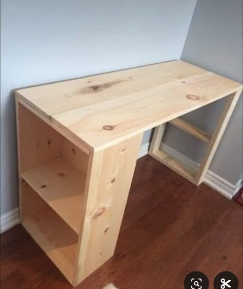 Diy Wood Desk, Diy Corner Desk, Diy Furniture Building, Patio Diy Furniture, Diy Woodworking Projects, Woodworking Projects Plans, Wood Projects Bedroom, Diy Home Furniture, Furniture Plans Free