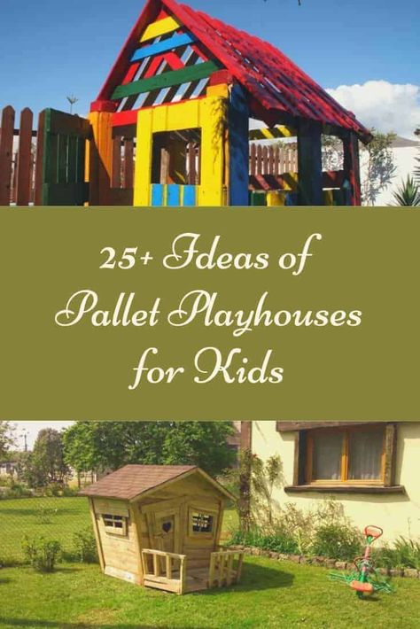 Pallet Projects Kids, Pallets Playhouse, Pallet Dyi, Pallet Tree Houses, Pallet House Plans, Amp Furniture, Pallet Kids, Diy Gutters, Pallets Projects