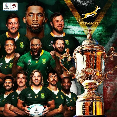 🇿🇦 W.O.R.L.D. C.H.A.M.P.I.O.N.S 🇿🇦SOUTH AFRICA STILL HAS MADIBA MAGIC The Springboks are the 2019 Rugby World Cup champions after defeating England 32-12 👏🏆 Springboks Rugby South Africa, South African Rugby Players, Rugby Wallpaper, Springboks Rugby, Rugby Pictures, Rugby Art, South African Rugby, Rugby Logo, Springbok Rugby