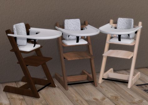 Tripp Trapp Toddler Chair | Nordica-sims on Patreon Sims 4 Toddler High Chair Cc, Sims 4 High Chair, Toddler Cc Sims 4, Sims 4 Beds, Mods Sims 4, Ts4 Mods, Sims 4 Kitchen, Sims Baby, Sims 4 Tsr