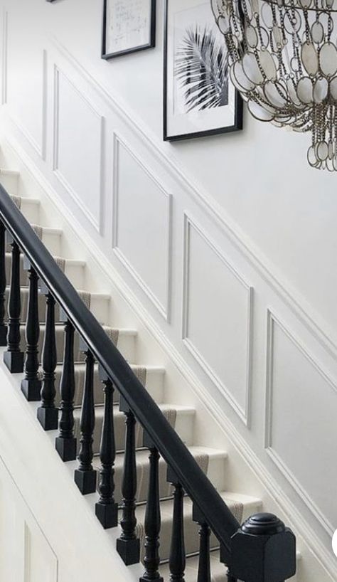 Stair Panelling, Stair Paneling, Entrance Hall Decor, Hall Stairs, Staircase Interior Design, Victorian Hallway, Stairs Design Interior, House Staircase, Hallway Inspiration