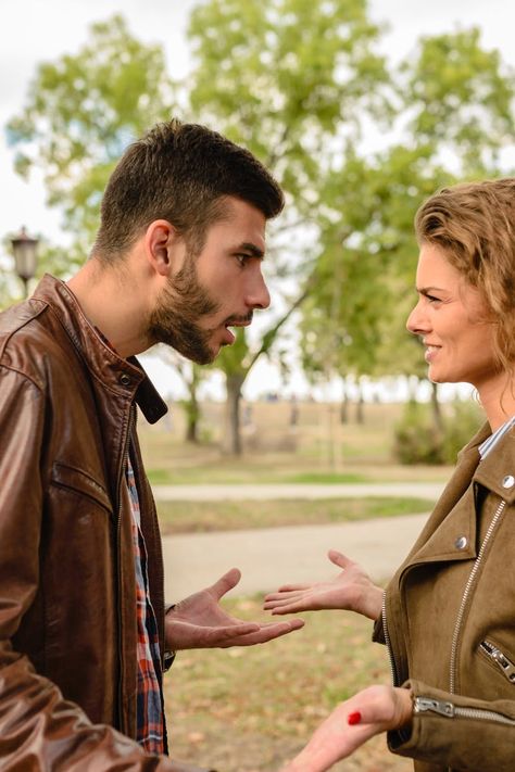 Man And Woman Wearing Brown Leather Jackets Word Salad, Innocent Person, Relationship Counselling, National Park Camping, Perfect Road Trip, Love Matters, Marriage Counseling, Take A Deep Breath, Deep Breath