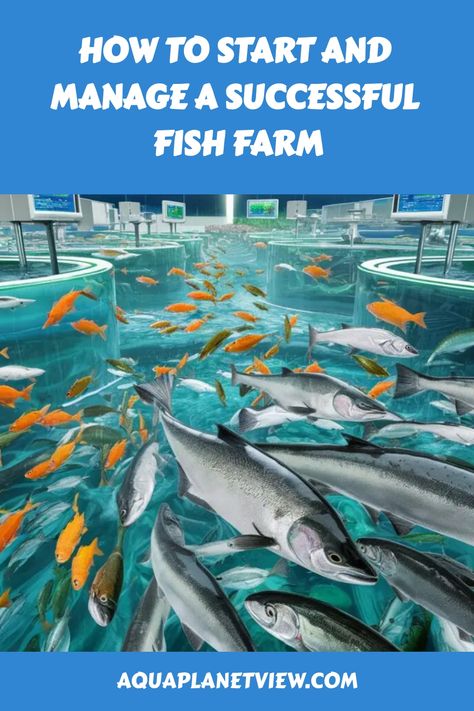 Looking to dive into fish farming? Discover essential tips with "How To Start And Manage A Successful Fish Farm." This guide covers everything from choosing the right equipment to maintaining water quality and optimizing fish health. Perfect for beginners and seasoned aquaculturists alike! 🌊🐟

#FishFarming #Aquaculture #FishFarmManagement #SustainableFishing #FishTankSetup #AquaticLife Aqua Farming, Aquaculture Fish Farming, Tilapia Farming, Aquaculture Fish, Aqua Farm, Small Farming, Farming Ideas, Fish Farm, Sustainable Fishing