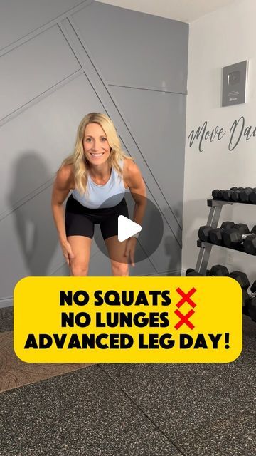 Tracy Steen on Instagram: "No Squats, No Lunges Leg Day 🙌  Don’t get me wrong, I love my squats and lunges, but I know they can be tough on the knees for some! I haven’t filmed this yet, but I could today… 🤔 let me know if you want to see it!  Here’s a workout to add that doesn’t have any:  45sec work/15sec rest Single leg abducted RDL  Glute thrust  X3 Kickstand DL  Seated abductions  X3 Good morning  Donkey kicks  X3 Single leg DL  Calve raise X3 #nosquats #legday #kneefriendly #homeworkworkout #homeworkouts_4u  #tracysteen #movedaily #menopause #movedailyfitness #menopauseweightloss" Non Squat Leg Workout, Leg Day Without Squats, No Lunge Leg Workout, Leg Day No Squats, Rdl Workout, Tracy Steen, Lunge Workout, Leg Day Workout, Squats And Lunges