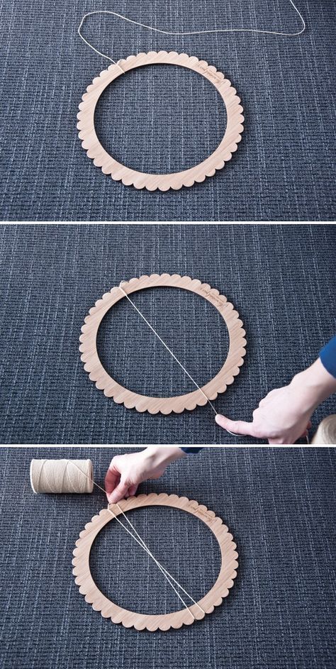 Warp a Circle Loom| The Weaving Loom Teneriffe Lace, Circle Loom, Circular Loom, Circular Weaving, Pin Weaving, Teneriffe, Weaving Tutorial, Loom Knitting Patterns, Diy Weaving