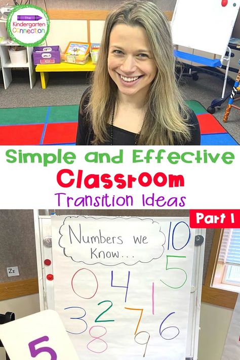 Simple and Effective Classroom Transition Ideas: Part 1 Classroom Transition Ideas, Transitional Kindergarten Classroom, Preschool Transitions, Simple Classroom, Clean Classroom, Positive Classroom Management, Transition Ideas, Transition Activities, Kindergarten Classroom Management