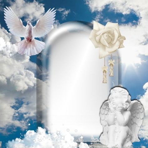 Birthday Wishes In Heaven, Happy Birthday Angel, Heaven Pictures, Photo Frame Images, Happy Heavenly Birthday, Foto Frame, Happy Birthday Wishes Photos, Birthday In Heaven, Memory Pictures