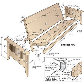 futon plans Futon Makeover, Bed Woodworking Plans, Diy Futon, Bed Frame Plans, Futon Decor, Wood Planer, Futon Frame, Woodworking Bed, Futon Bed