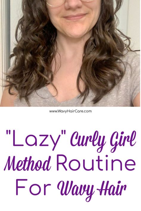 A quick, easy low maintenance wavy hair routine. Air Dry Frizzy Hair, Routine For Wavy Hair, Air Dry Wavy Hair, Easy Wavy Hair, Curly Girl Method Routine, Thick Wavy Haircuts, 2b Hair, Wavy Hair Routine, Frizzy Wavy Hair