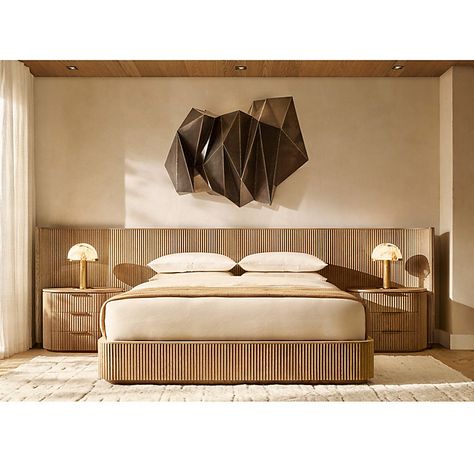 Byron Extended Panel Bed with Closed Nightstands Rh Bedroom, Restoration Hardware Bed, Taupe Decor, Restoration Hardware Bedroom, Shelter Bed, Newport Beach House, Ski Cabin, Mountain Modern, Queenstown