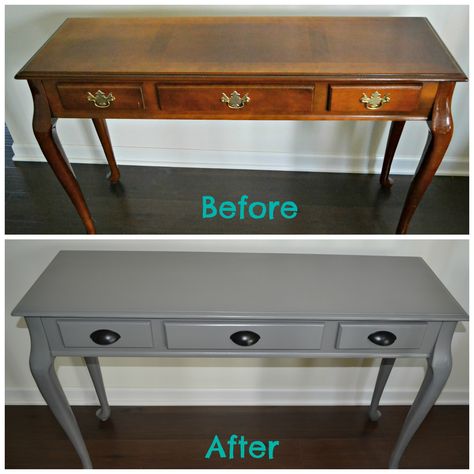 Update furniture with spray paint Spray Painted Furniture, Mirror Redo, Update Furniture, Spray Paint Wood, Painting Laminate Furniture, Wood Furniture Ideas, Spray Paint Furniture, Cherry Furniture, Diy Console Table