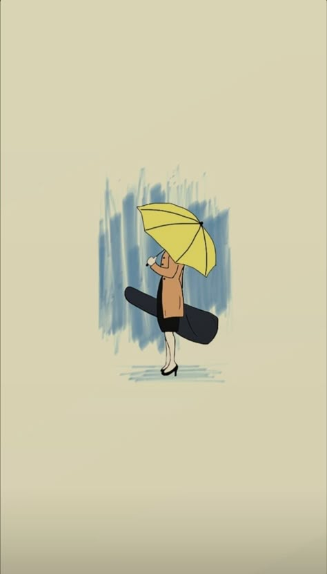 How I Met Your Mother Drawing, Tracy Wallpaper, Himym Wallpaper, Iphone Wallpaper Planets, Umbrella Drawing, How Met Your Mother, Dorm Prints, Arte Aesthetic, Samurai X