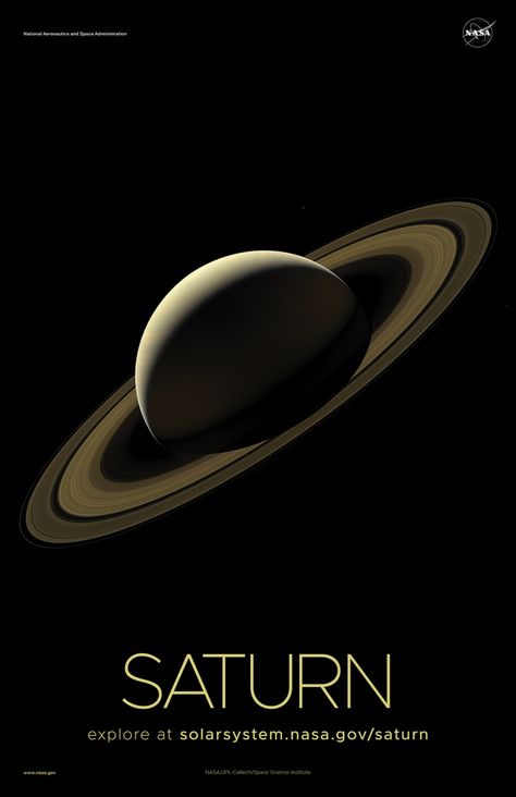 Saturn Poster, Planet Pictures, Nasa Solar System, Cassini Spacecraft, Solar System Poster, Sistem Solar, Planets And Moons, Solar System Planets, Nasa Jpl