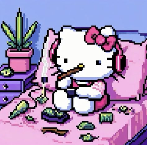 Black Y2k Characters, Hello Kitty Wallpaper Funny, Hello Kitty Curly Hair Pfp, Hello Kitty Casal, Trippy Desktop Wallpaper Macbook, Hello Kitty Holding Knife, Cartoon Characters High Asf, Hello Kitty Y Su Amiga, Zaza Wallpaper