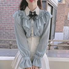 Academia Blouse, Light Academia Fashion, Japanese Kawaii Fashion, Casual Academia, Academia Outfits, Chiffon Blouses, Style Kawaii, Mori Girl Fashion, Academia Fashion