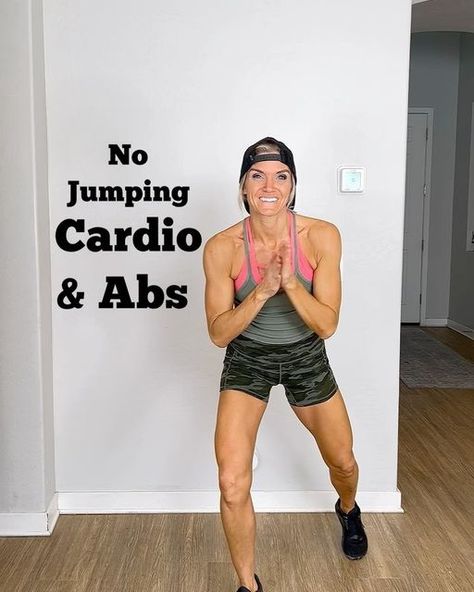 Andrea -Mom Fitness: Diastasis, Postpartum & More on Instagram: "Do you prefer high impact or low impact cardio? Or maybe your more of a “don’t put me down for cardio” vibe? 😂🙌❤️ Sound on for form cues! But really let me know which you prefer I will film another cardio one based on your feedback. This is perfect for small spaces, need something gentle on the joints, or it’s too cold for a run. Plus some simple ab movements for your obliques and rectus abdominal weaved in too! You can wor Cardio Not Running, Knee Squats, Cardio Core Workout, Cardio Moves, Weight Training Women, Mom Fitness, Ab Day, Cardio Abs, Low Impact Cardio