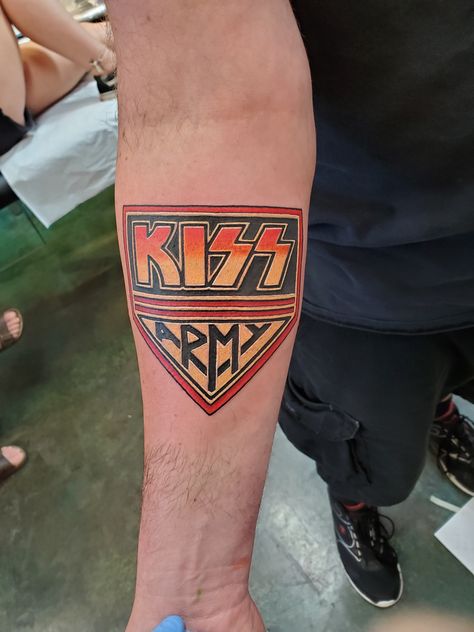 Army Tattoos, Kiss Army, Tattoo Ideas, Kiss, Tattoos