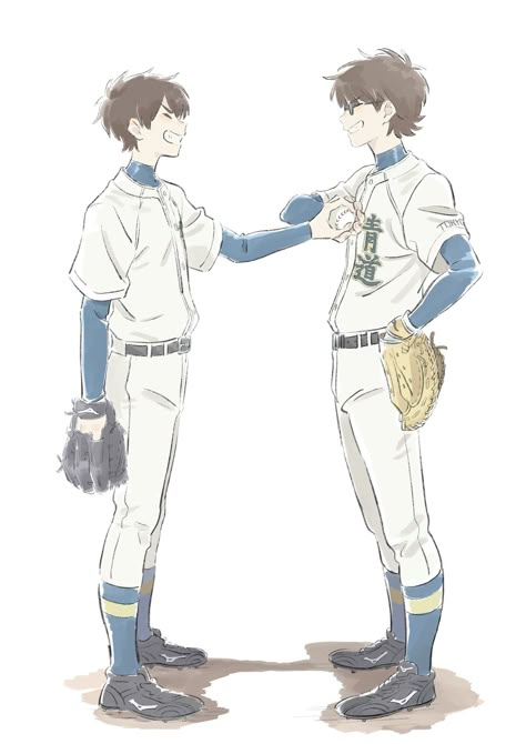 Miyuki Kazuya X Sawamura Eijun, Diamond No Ace Miyuki, Miyuki X Sawamura, Pingu Memes, Ace No Diamond, Sawamura Eijun, Miyuki Kazuya, Ace Of The Diamond, Daiya No Ace