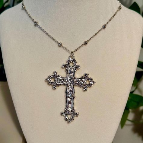 Vintage cross necklace