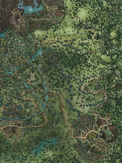 There is Something in the Swamps | Inkarnate - Create Fantasy Maps Online Dnd Forest City Map, Maps Rpg, Environment Map, Forest Map, Village Map, Dnd World Map, Map Making, Fantasy World Map, Dungeon Master's Guide