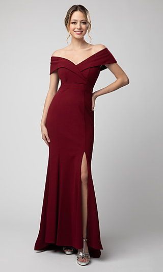 Maroon Bridesmaid Dresses, Formal Ideas, Designer Formal Dresses, Long Sleeve Evening Gowns, Trumpet Dress, Mermaid Gown, Dress Purchase, Designer Gowns, Juno