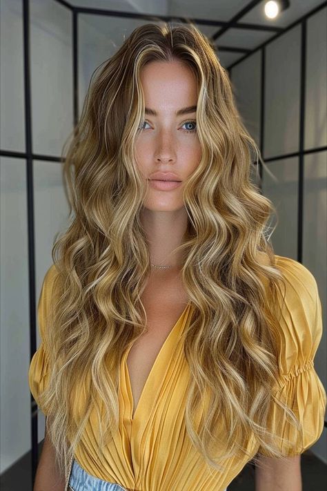 Enchanting mermaid waves for long hair, showcasing an ethereal allure Mermaid Wedding Hair, Mermaid Haircut, Waves For Long Hair, Mermaid Hair Waves, Ocean Hair, Long Hair Waves, Wavy Wedding Hair, Mermaid Waves, A Hairstyle