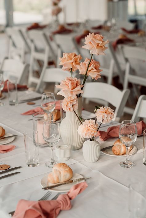 bud vase clusters in rippled vases Kin House, Rose Bud Vase, Aesthetic Shots, Red Bud, Wedding Colours, House Deco, Wedding Vases, Wedding Styling, Sydney Wedding