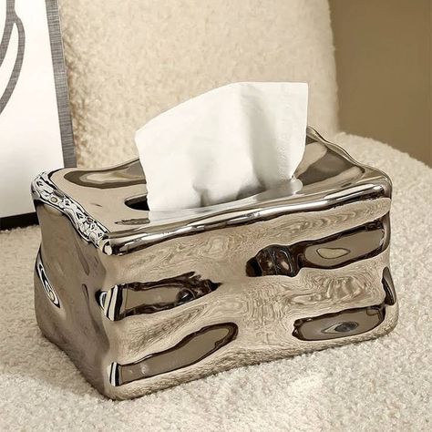 Decorative Tissue Box Holder, Aesthetic Tissue, Diy Tissue Box Cover, Pinterest Room, Coffee Table Decor, Pinterest Room Decor, Tissue Box Holder, Office Desk Decor, Future Apartment