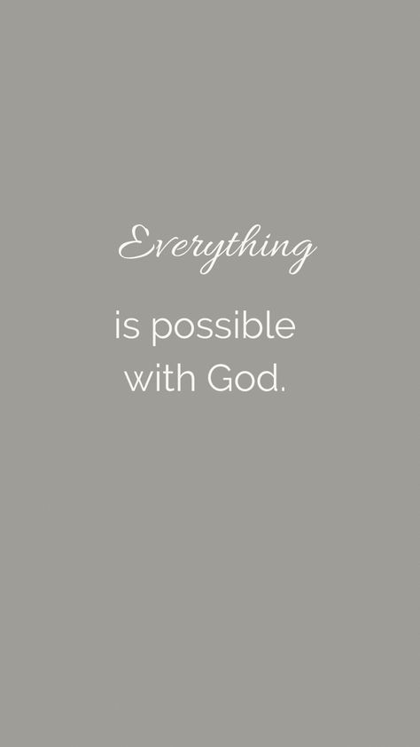 Everything Is Possible With God, Positive God Quotes Motivation, Christian Inspirational Quotes Positive, With God Everything Is Possible, Faith Quotes Positive, Motivation God, Vision Wall, Positive God Quotes, Motivational Bible Quotes